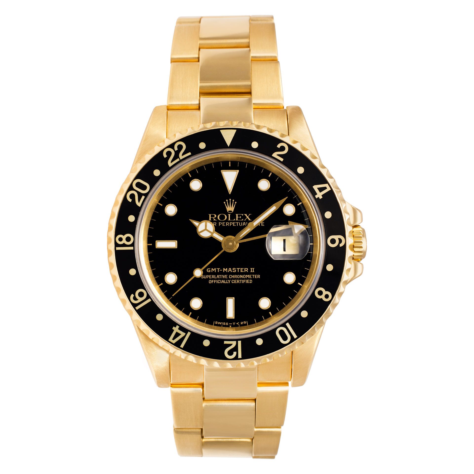 Used Rolex GMT-Master 16718 18k 40mm auto watch W518132 | Gray & Sons