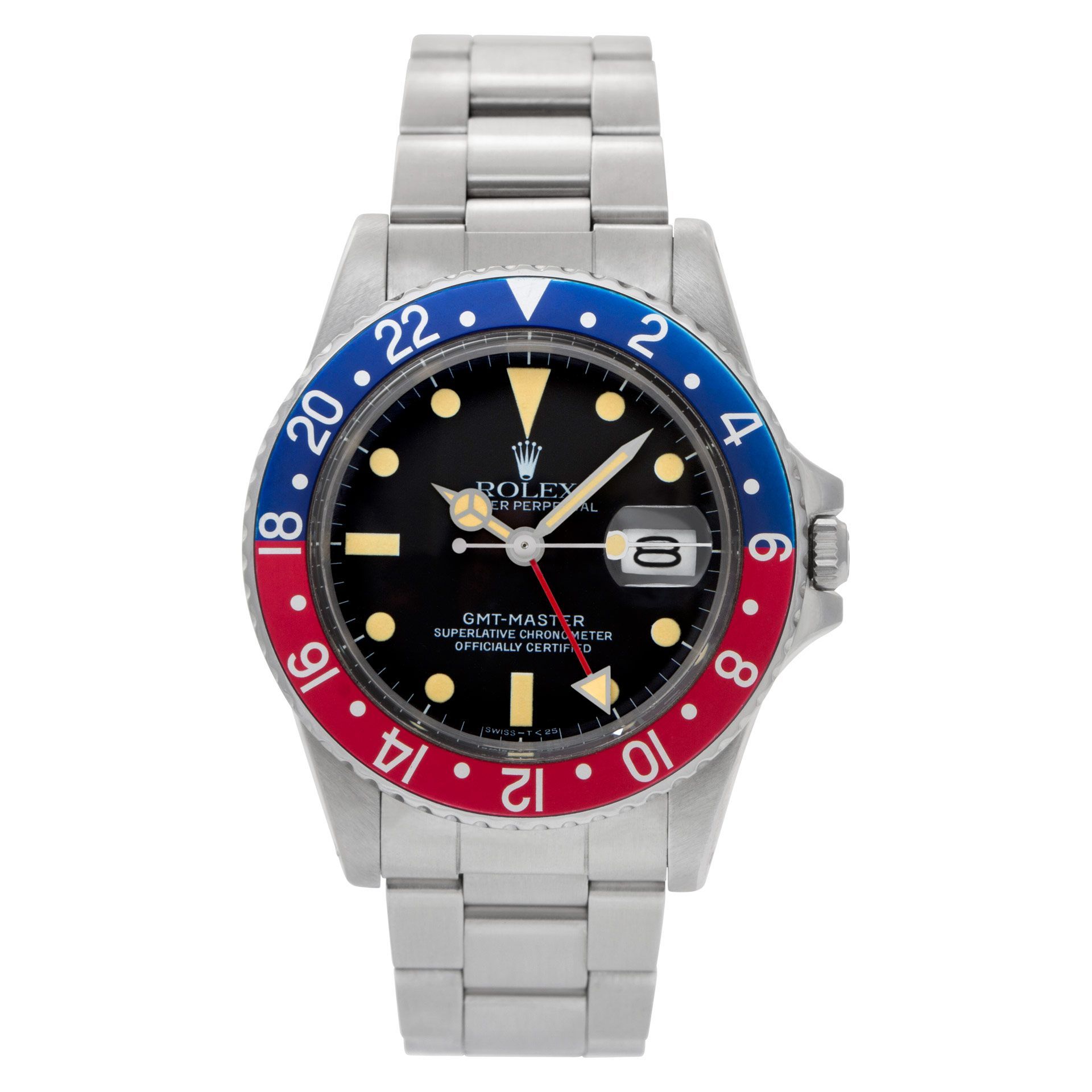 Preowned Rolex GMT-Master 16750 Stainless Steel W513828