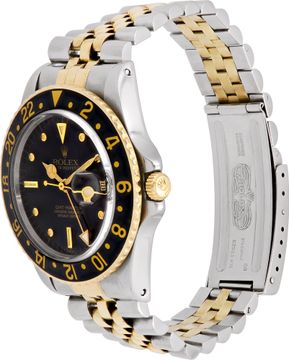 Rolex GMT-Master 16753 18k & steel 40mm auto watch