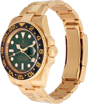 Rolex GMT-Master II 116718 18k Yellow Gold Green dial 40mm Automatic watch