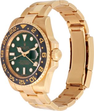 Rolex GMT-Master II 116718 18k Yellow Gold Green dial 40mm Automatic watch