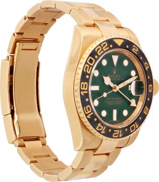 Rolex GMT-Master II 116718 18k Yellow Gold Green dial 40mm Automatic watch
