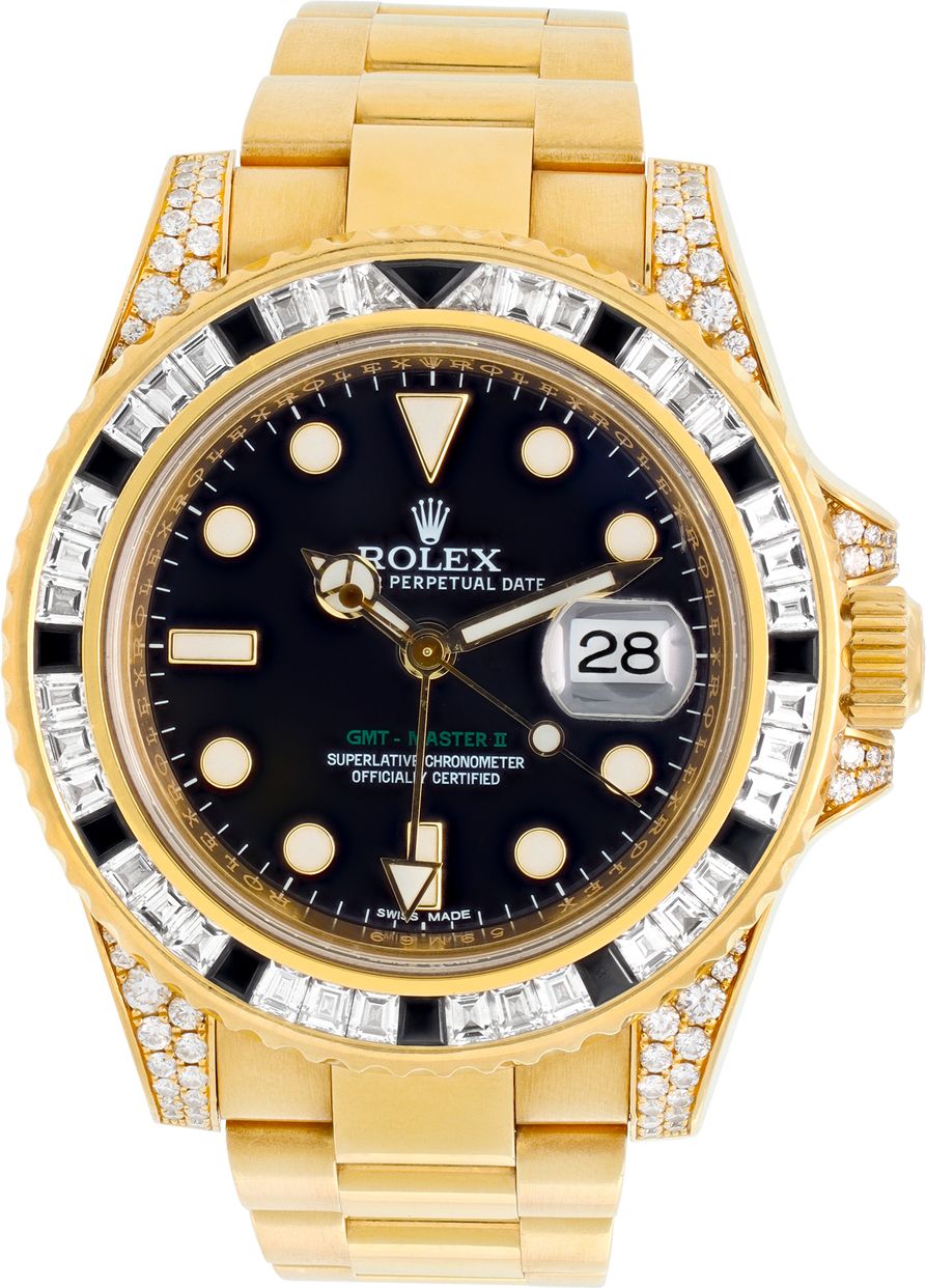 Used Rolex GMT-Master II 116758SANR 18k Yellow Gold 40mm