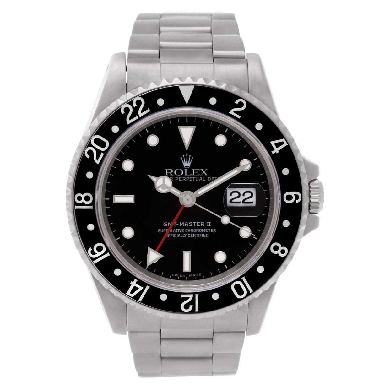 Pre-owned Rolex GMT-Master II 16710 Stainless W520258 | Gray & Sons