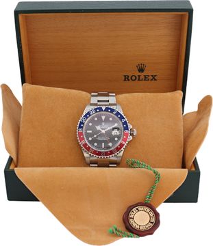 Rolex GMT Master Pepsi 16710 Stainless Steel Black dial mm Automatic watch