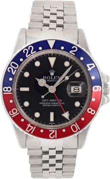 Rolex GMT-Master "Pepsi" 40mm 16750 Mens Watch Collection