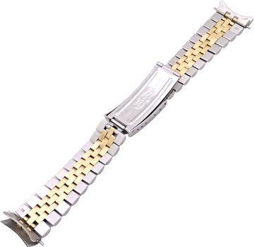 Rolex Jubilee bracelet in 14k yellow gold and stainless steel