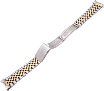 Rolex Jubilee bracelet in 14k yellow gold and stainless steel