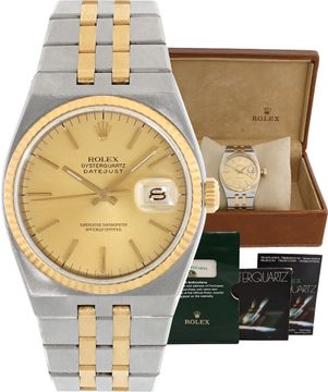 Rolex Oyster Quartz 18k Yellow gold and stainless steel Rolex Like New Oyster Quartz 36mm 17013 Mens Watch Collection