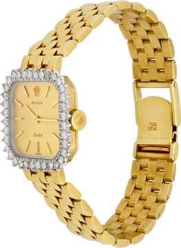 Rolex Orchid 2663 18k Gold dial 23.5mm Manual watch