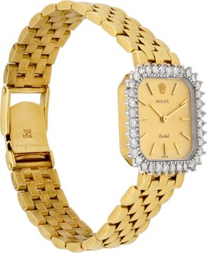 Rolex Orchid 2663 18k Gold dial 23.5mm Manual watch