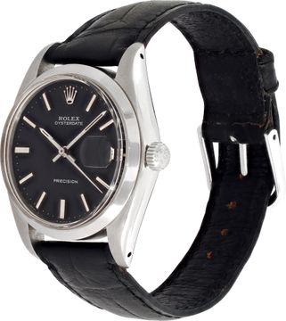 Rolex Oyster Date 6694 Stainless Steel Black dial 35mm Manual watch