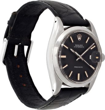 Rolex Oyster Date 6694 Stainless Steel Black dial 35mm Manual watch