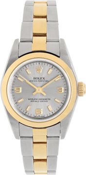 Rolex Oyster Perpetual 76183 18k & steel 24mm auto watch