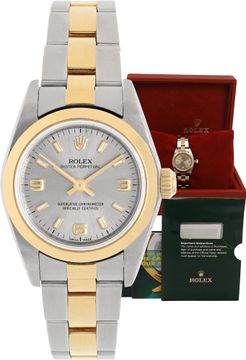 Rolex Oyster Perpetual 76183 18k & steel 24mm auto watch Rolex Oyster Perpetual 24mm 76183