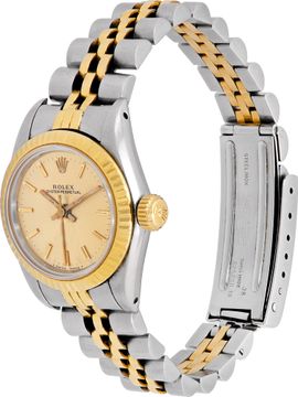 Rolex Oyster Perpetual 67193 18k & steel 25mm auto watch