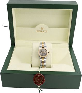 Rolex Oyster Perpetual 76183 18k & steel 26mm auto watch