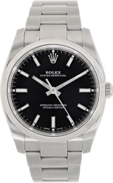 Rolex Oyster Perpetual 114200 Stainless Steel Black dial 34mm Automatic watch