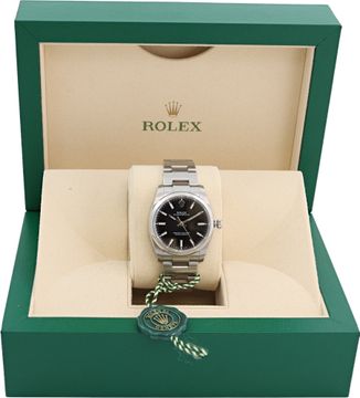Rolex Oyster Perpetual 114200 Stainless Steel Black dial 34mm Automatic watch