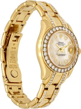Rolex Pearlmaster 18k Mother Of Pearl dial 29mm Automatic watch