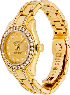 Rolex Pearlmaster 69298 18k 29mm auto watch