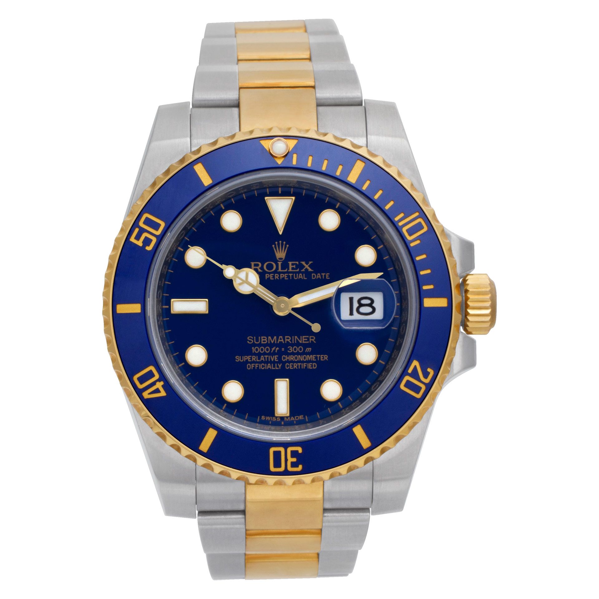 Preowned Rolex Submariner 116613 18k & Stainless W521726 | Gray & Sons