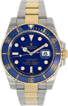 Rolex Submariner 116613LB 18k & steel 40mm auto watch