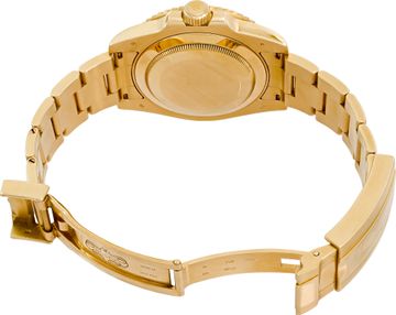 Rolex Submariner in 18k yellow gold ref-116618LN