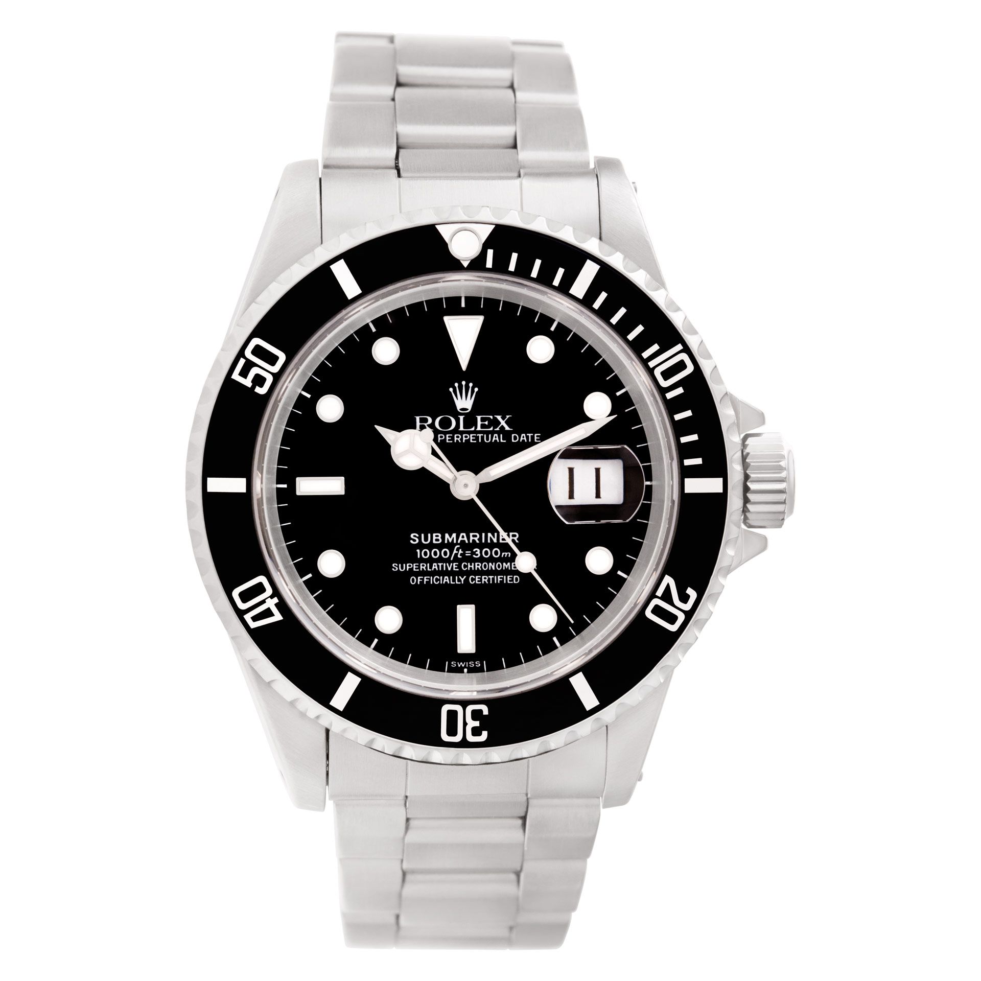 Preowned Rolex Submariner 16610 Stainless Steel W518847 | Gray & Sons