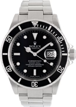 Rolex Submariner 16610 Stainless Steel Black dial 40mm Automatic watch Rolex Submariner 40mm 16610 Mens Watch Collection