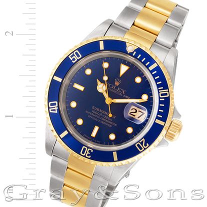 Preowned Rolex Submariner 16613 18k & steel 40mm W515718 | Gray & Sons