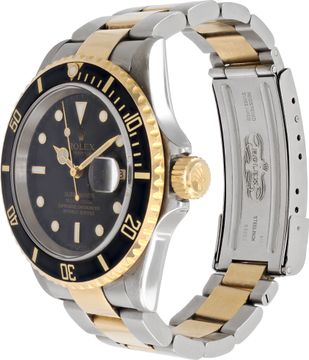 Rolex Submariner two-tone black dial black aluminum bezel