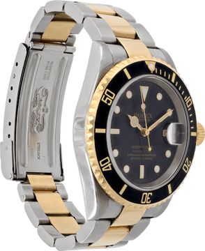 Rolex Submariner two-tone black dial black aluminum bezel
