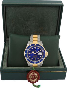 Rolex Submariner 16613 18k & steel 40mm auto watch