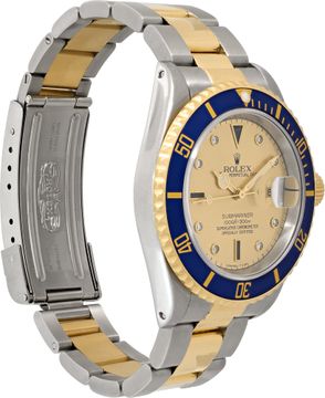 Rolex Submariner 16613 Stainless Steel Gold dial 40mm Automatic watch