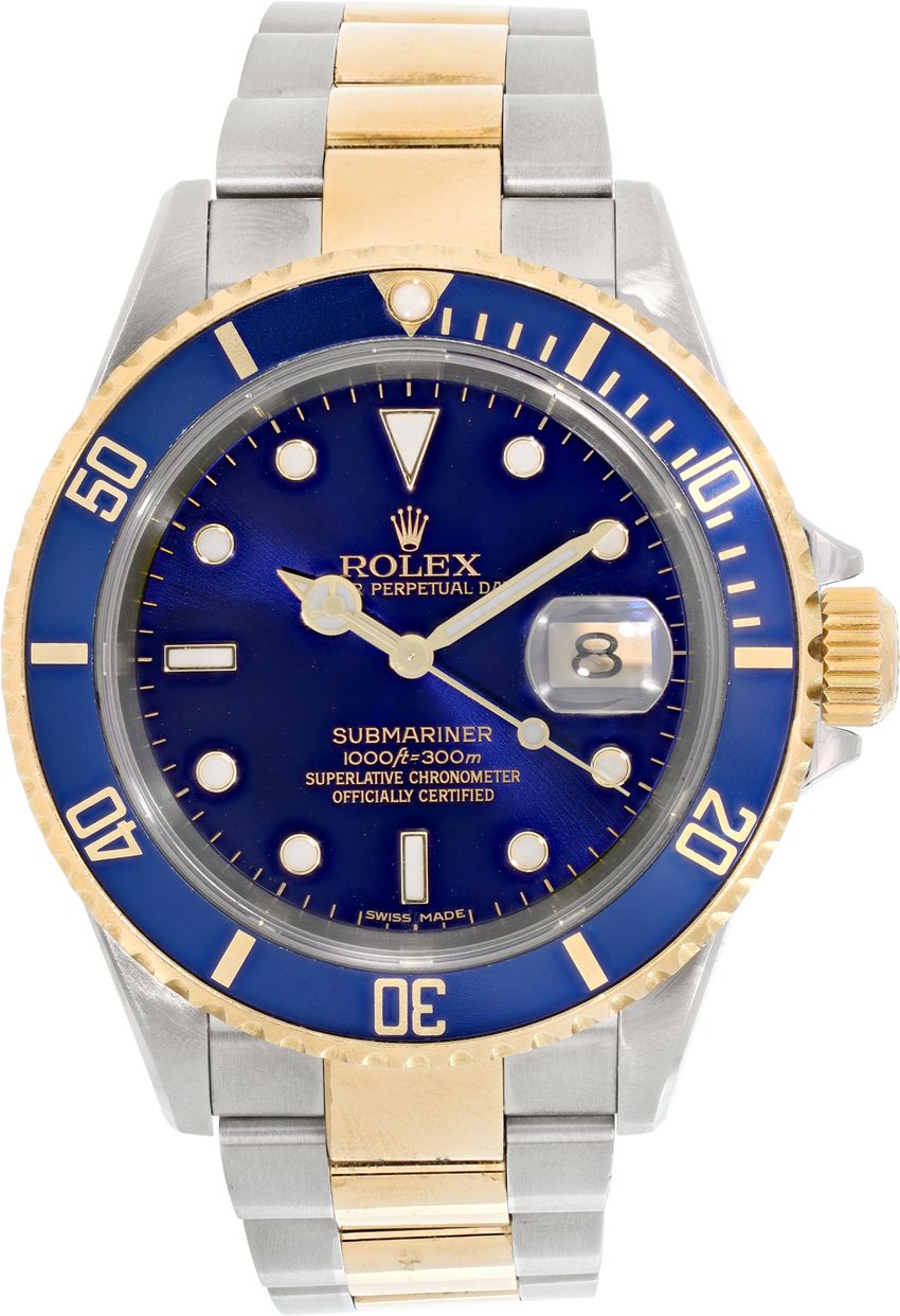 Preowned Rolex Submariner 16613 18k & steel 40mm W529881 | Gray & Sons