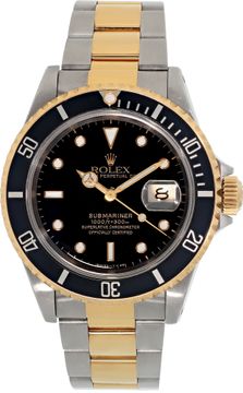 Rolex Submariner 16613 18k & steel 40mm auto watch