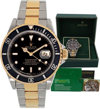 Rolex Submariner 16613 18k & steel 40mm auto watch Rolex Submariner 40mm 16613 Mens Watch Collection