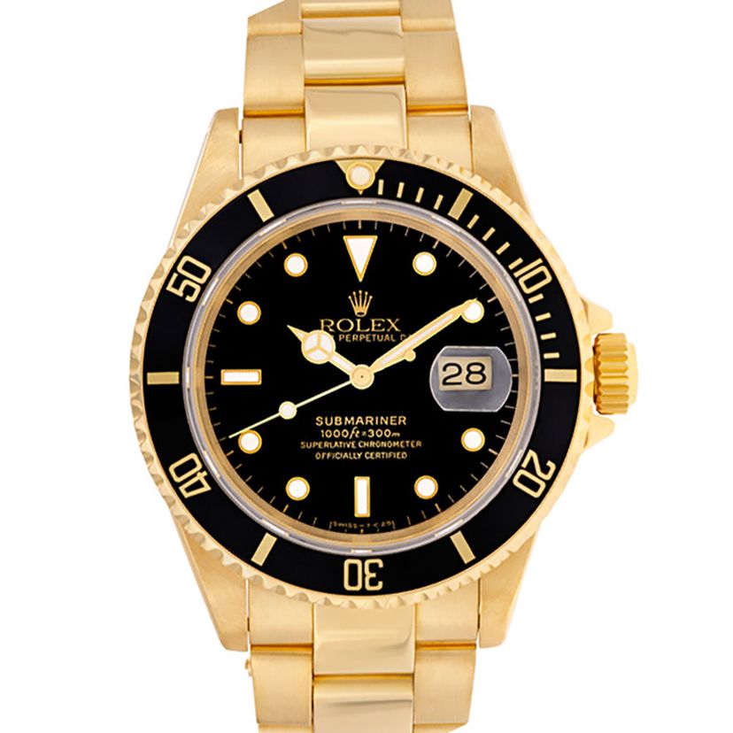 Used Rolex Submariner 16618 18k 40mm auto watch W518566 | Gray & Sons
