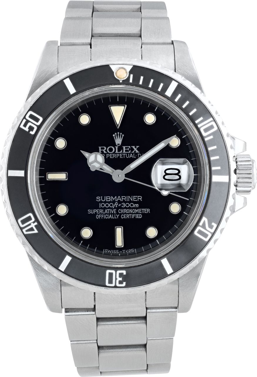 Preowned Rolex Submariner 168000 Stainless Steel W528056 | Gray & Sons