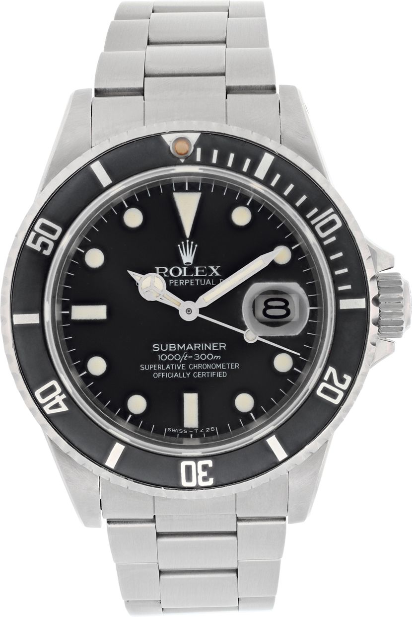 Pre-owned Rolex Submariner 16800 Stainless Steel 40mm auto