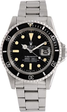 Rolex Submariner 1680 Stainless Steel Black dial 40mm Automatic watch Rolex Submariner 40mm 1680 Mens Watch Collection