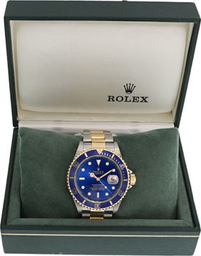 Rolex Submariner "Bluesy" 16613 18k & Stainless Steel Blue dial 40mm Automatic w