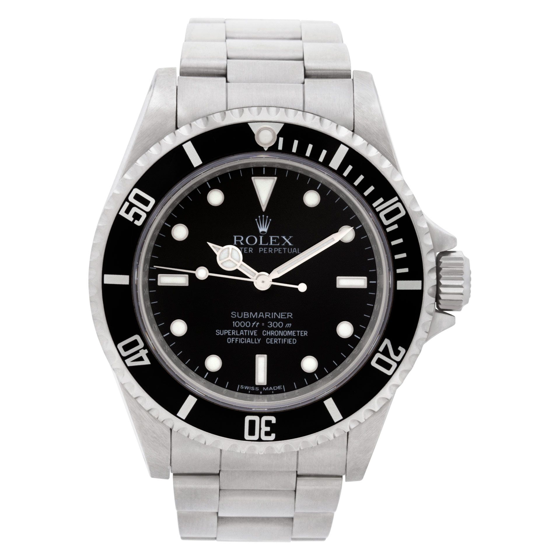 Used Rolex Submariner No Date 14060 stainless steel mm auto