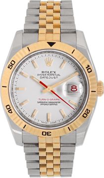 Rolex Turn-O-Graph 116263 18k & Stainless Steel White dial 36mm Automatic watch Rolex Turn-O-Graph 36mm 116263 Mens Watch Collection