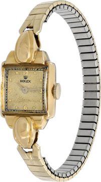 Rolex Vintage 4211 18k Ivory dial 17mm Manual watch
