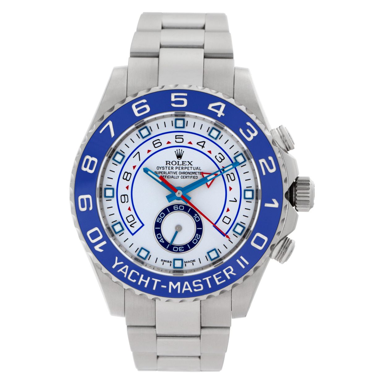 Pre-owned Rolex Yacht-Master II 116680 Stainless W523514 | Gray & Sons
