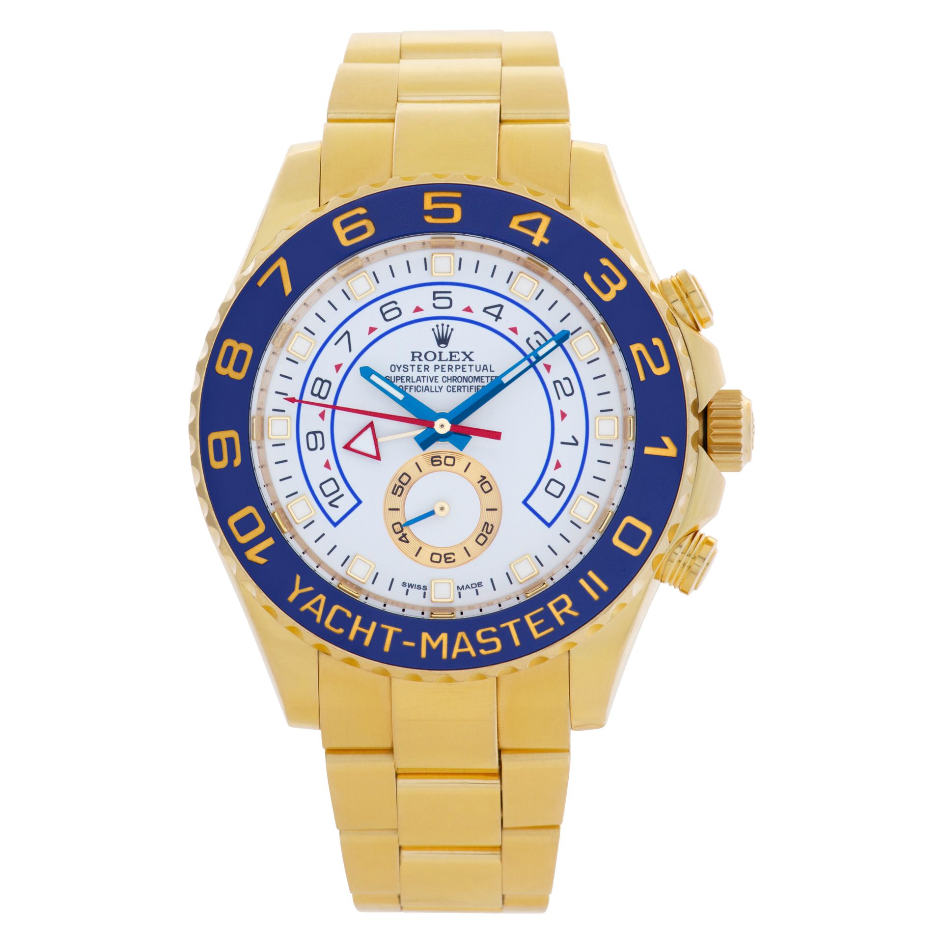 Pre-owned Rolex Yacht-Master II 116688 18k White W524047