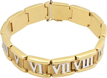 Roman Numeral Bracelet in 18k Yellow and White Gold Roman Numeral Bracelet in 18k Yellow and White Gold Bracelet Collection