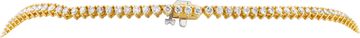 Riviere diamonds necklace approx. 8.00 carats 14K gold, 18 inches.